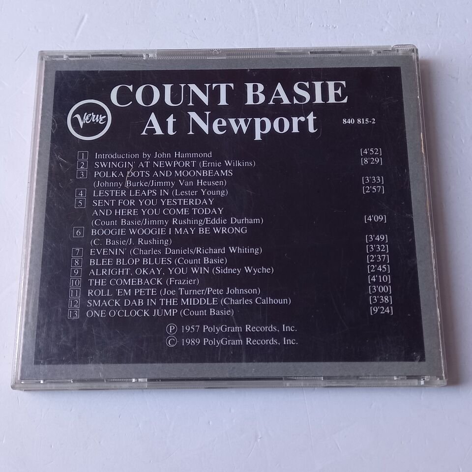 COUNT BASIE AT NEWPORT (1957) - CD 1989 REISSUE 2.EL