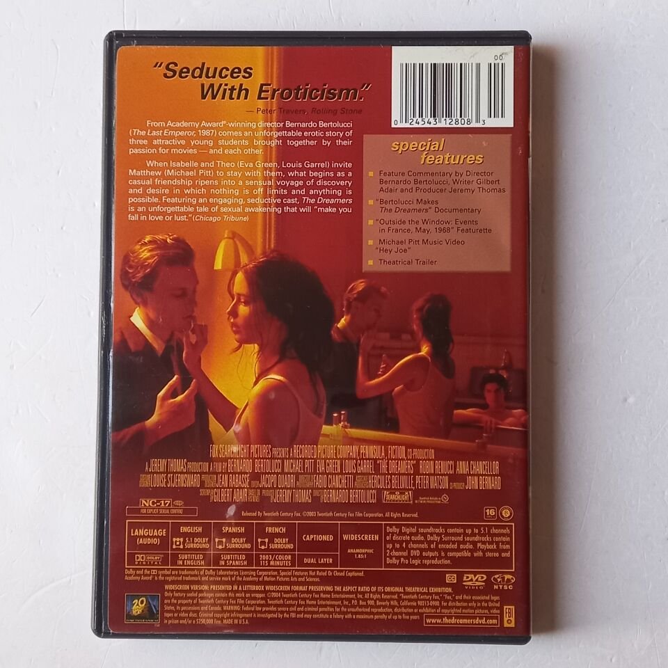 THE DREAMERS - EVA GREEN, LOUIS GARREL, MICHAEL PITT - DVD 1.BÖLGE 2.EL