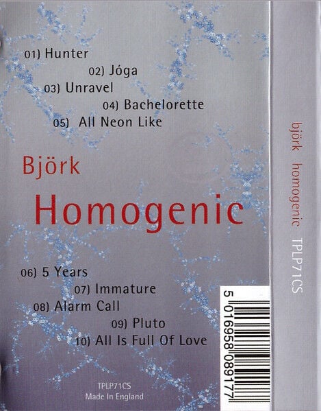 BJÖRK – HOMOGENIC (1997) - KASET 2019 REISSUE LIMITED EDITION SIFIR