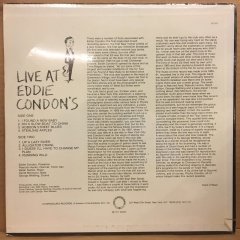 EDDIE CONDON - LIVE AT EDDIE CONDON'S 1977 SIFIR PLAK