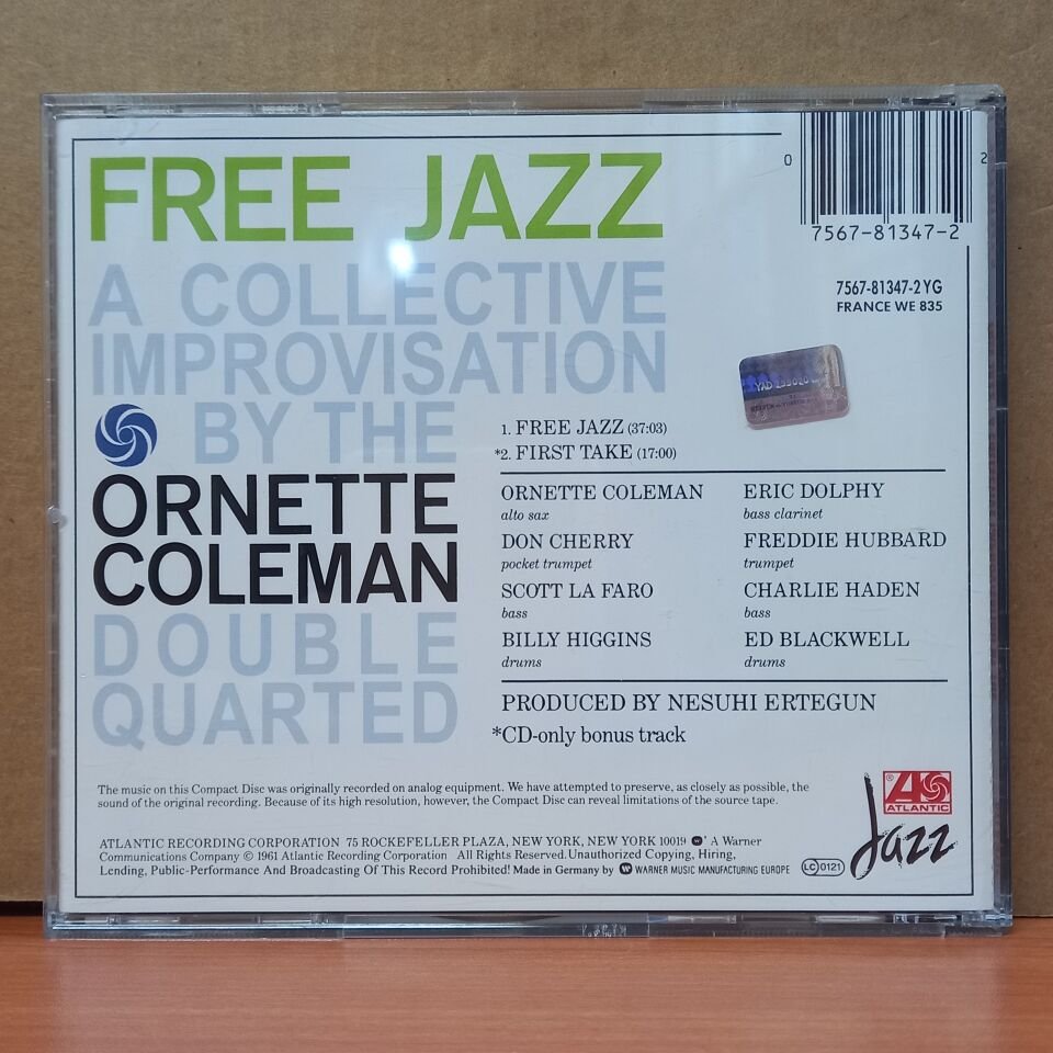 THE ORNETTE COLEMAN DOUBLE QUARTET - FREE JAZZ (2004) - CD 2.EL