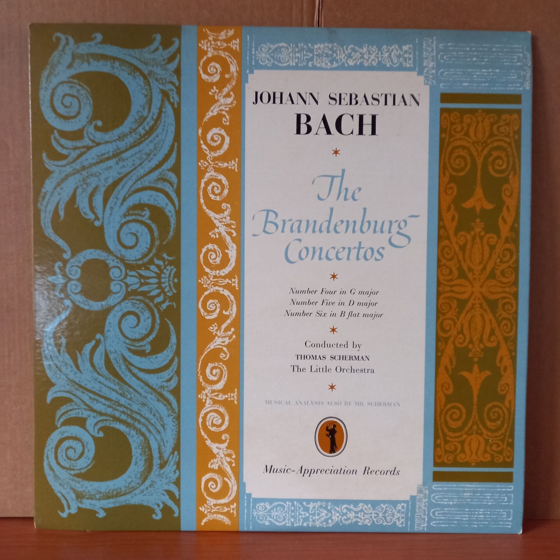JOHANN SEBASTIAN BACH: THE BRANDENBURG CONCERTOS / THOMAS SCHERMAN, THE LITTLE ORCHESTRA - LP + 10 INCH 2.EL PLAK