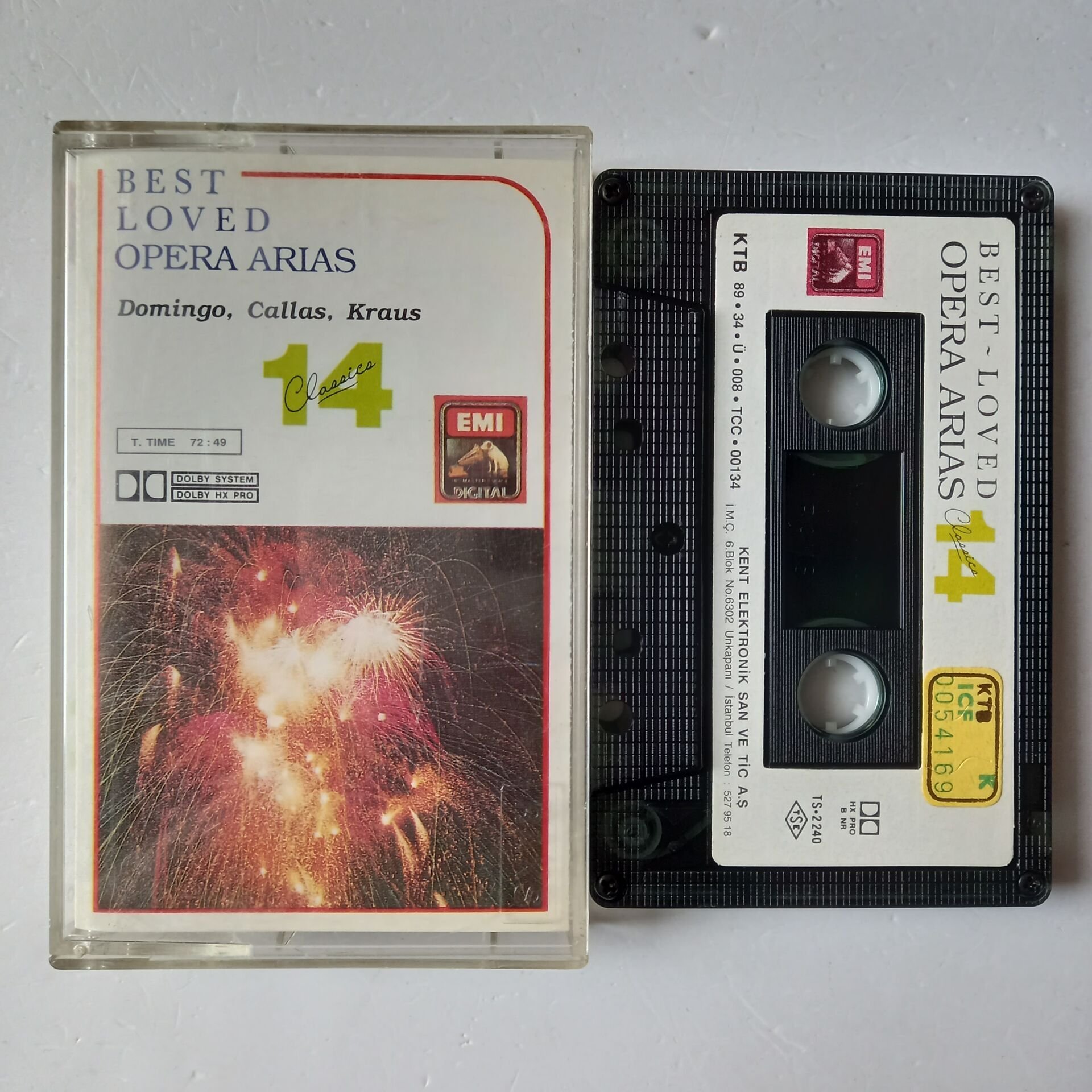 BEST LOVED CLASSICS - 14 / OPERA AREAS / DOMINGO, CALLAS, KRAUS (1989) - KASET 2.EL