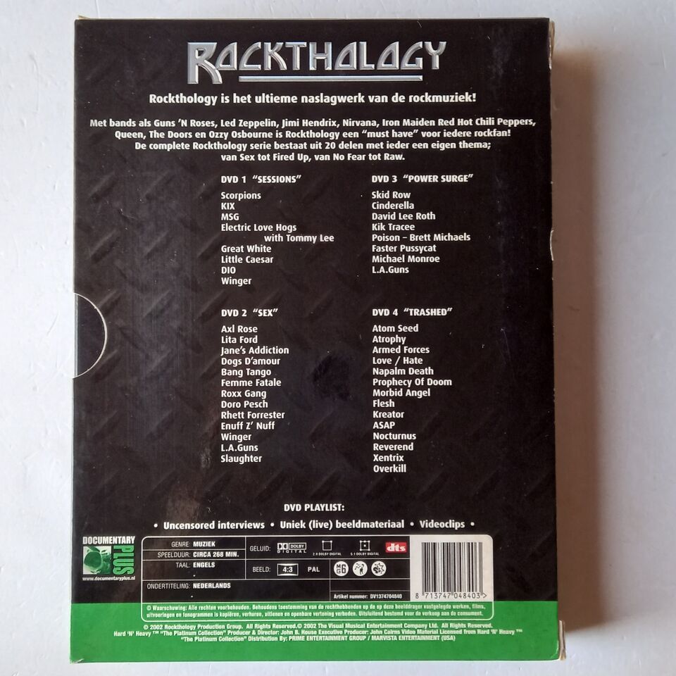 ROCKTHOLOGY 3 - SCORPIONS, DIO, KIX, GREAT WHITE (2002) - 4DVD 2.EL