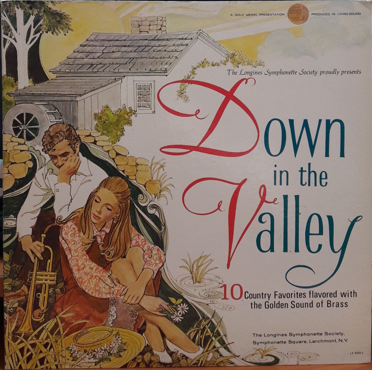 DOWN IN THE VALLEY 10 COUNTRY FAVORITES FLAVORED WITH THE GOLDEN SOUND OF BRASS - PLAK 2.EL