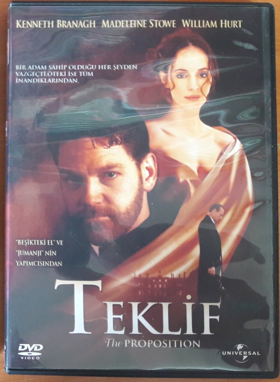 TEKLİF - The PROPOSITION - KENNETH BRANAGH - MEDELEINE STOWE - DVD 2.EL
