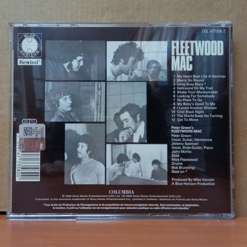 FLEETWOOD MAC - FLEETWOOD MAC (1968) - CD REISSUE 2.EL