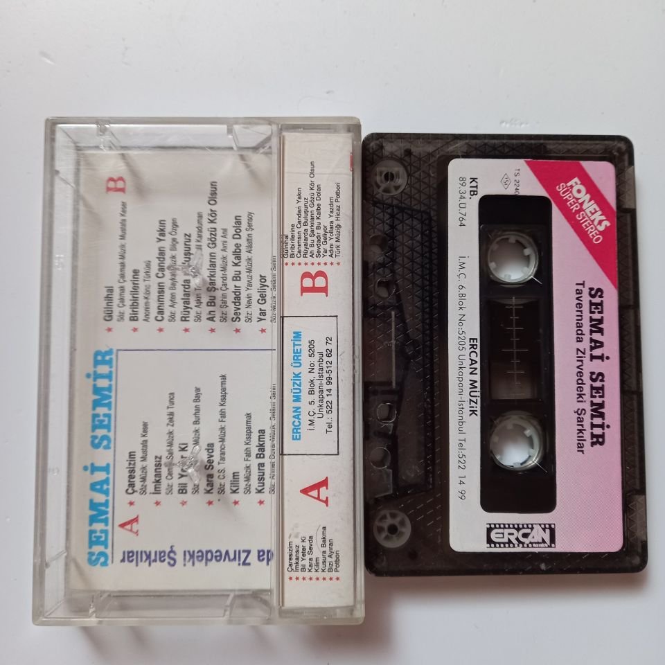 SEMAİ SEMİR - TAVERNA ZİRVEDEKİ ŞARKILAR (1989) - KASET 2.EL