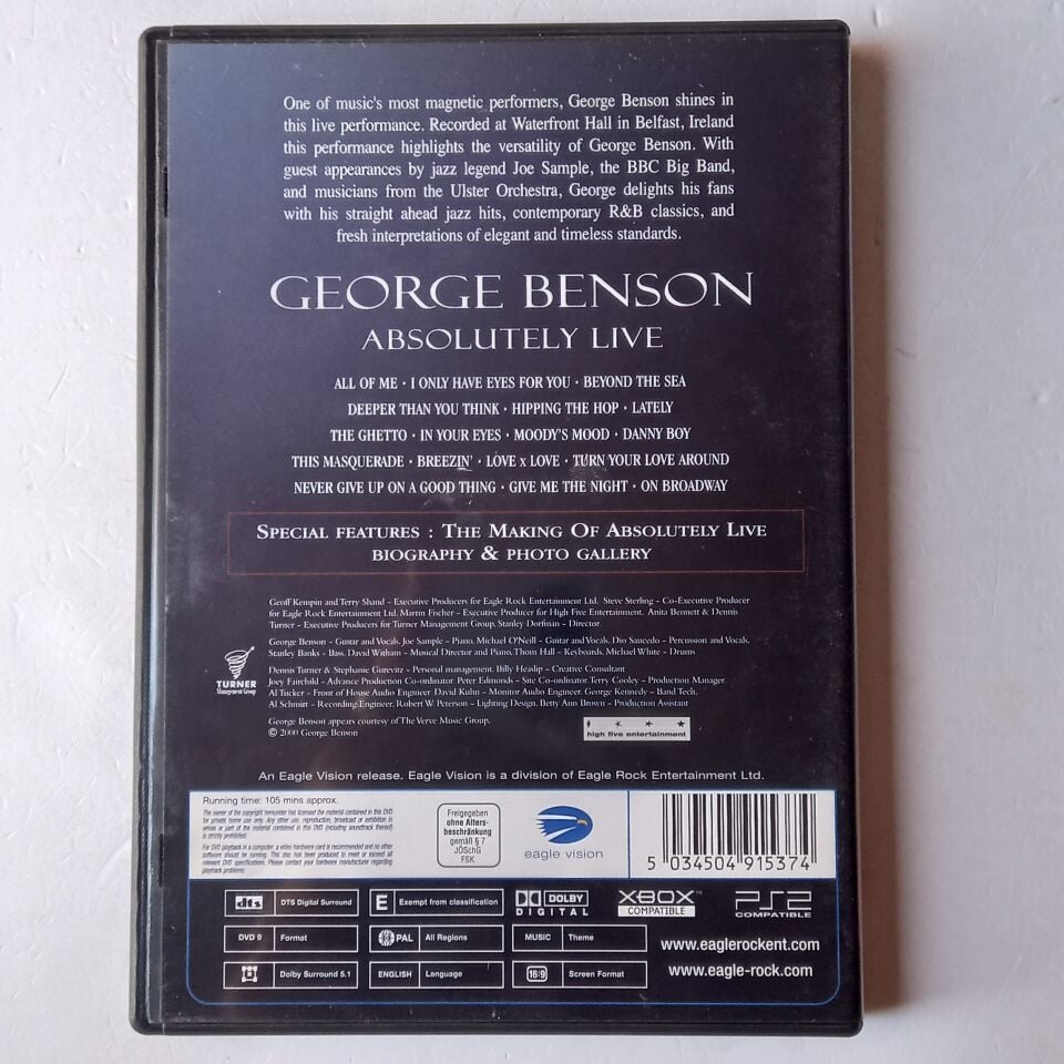 GEORGE BENSON – ABSOLUTELY LIVE (2005) - DVD 2.EL