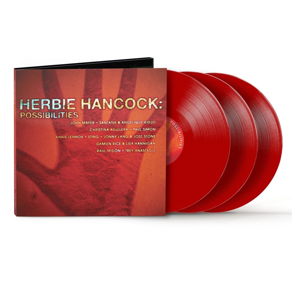 HERBIE HANCOCK - POSSIBILITIES (2005) - 3xLP 2024 RED COLOURED RECORD STORE DAY (RSD)  EDITION POP JAZZ , SOUL JAZZ , FUNK JAZZ SIFIR PLAK