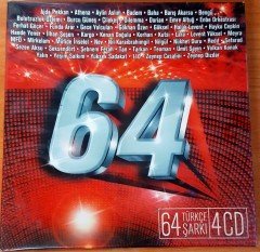 64 TÜRKÇE ŞARKI 4CD SIFIR