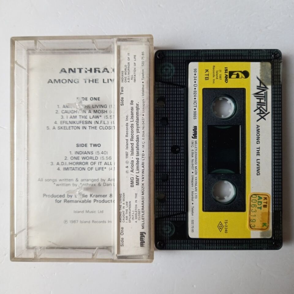 ANTHRAX - AMONG THE LIVING (1990) - KASET 2.EL