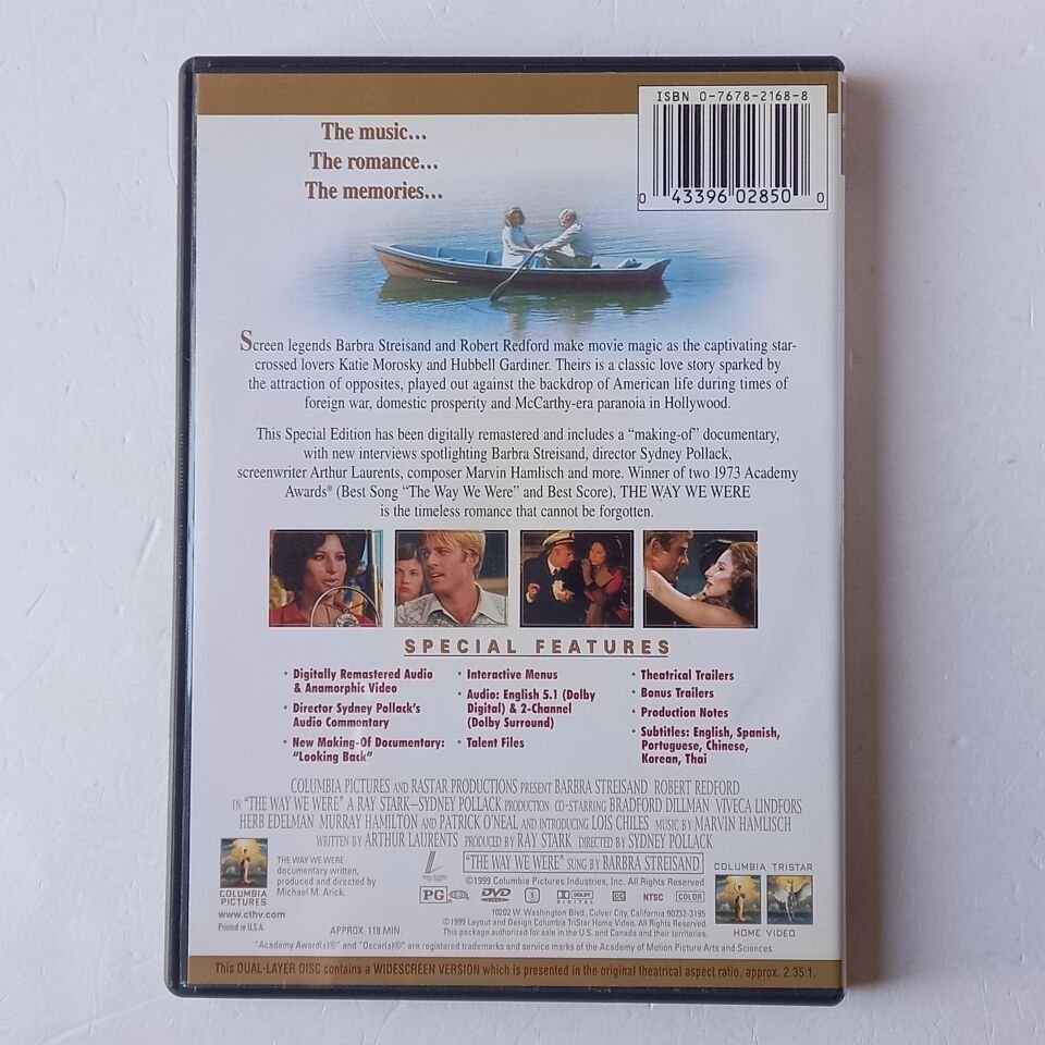 THE WAY WE WERE -  BARBRA STREISAND, ROBERT REDFORD - DVD 1.BÖLGE 2.EL