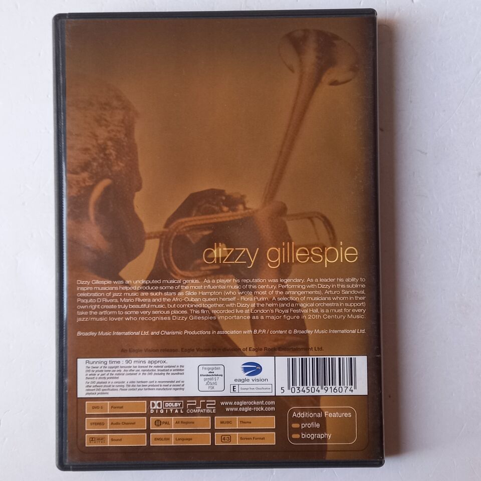 DIZZY GILLESPIE AND THE UNITED NATIONS ORCHESTRA – LIVE AT THE ROYAL FESTIVAL HALL, LONDON (2004) - DVD 2.EL