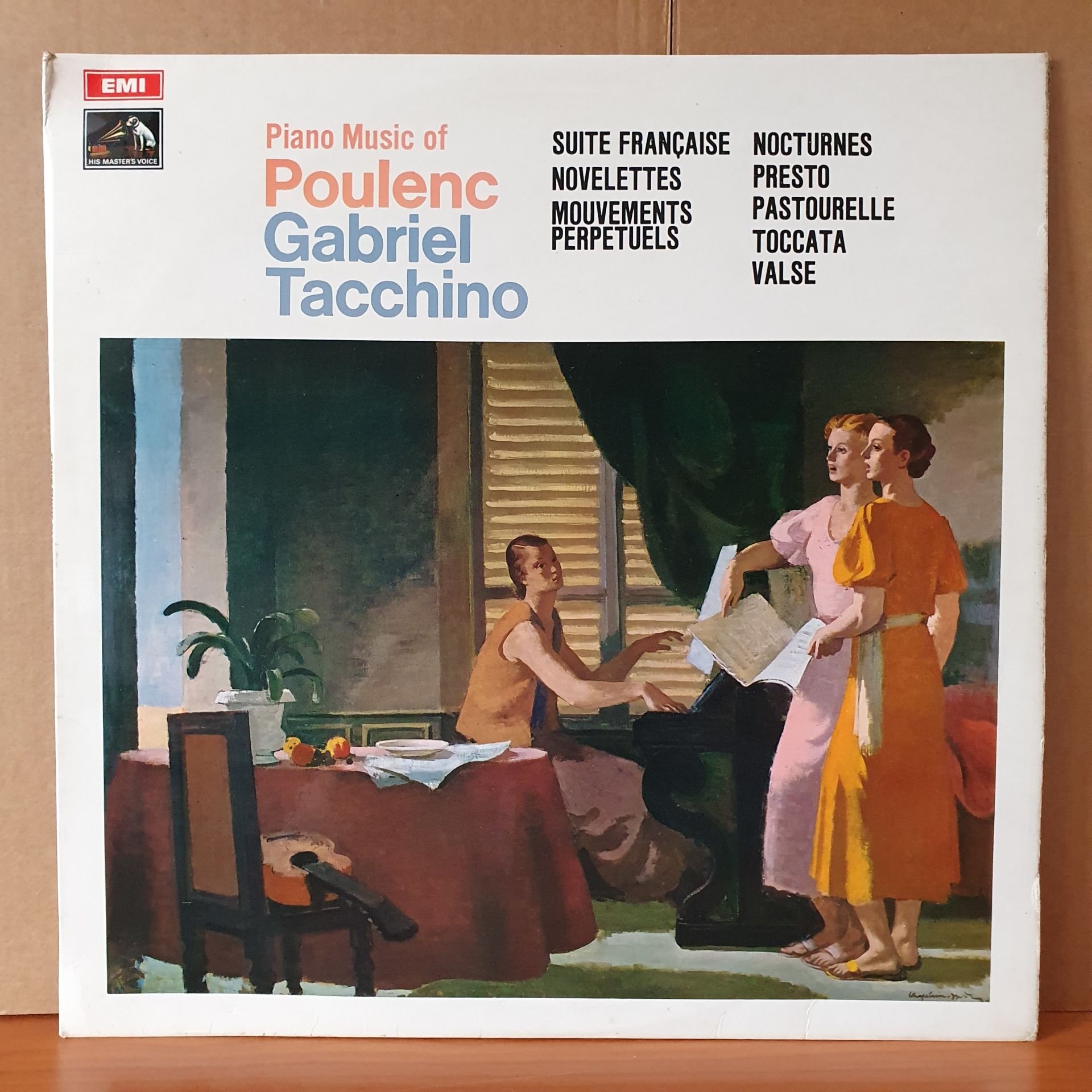 PIANO MUSIC OF POULENC / GABRIEL TACCHINO (1971) - LP 2.EL PLAK