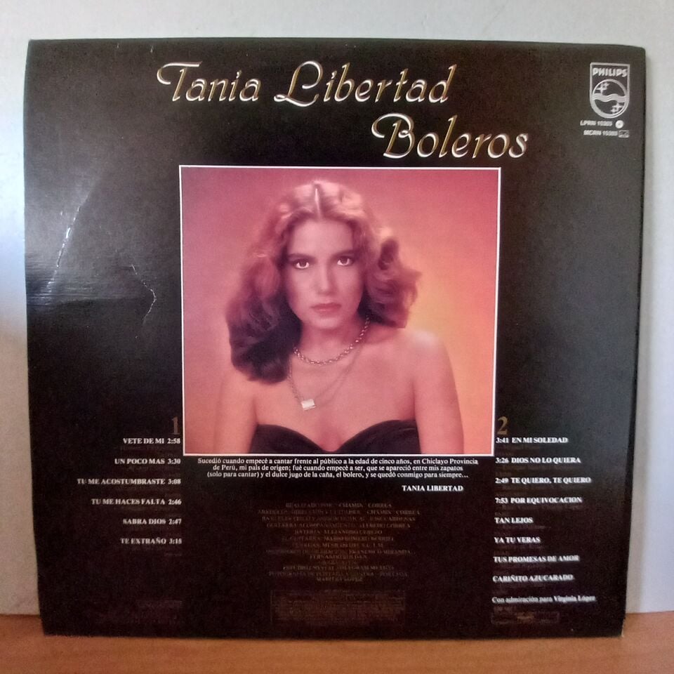 TANIA LIBERTAD – BOLEROS (1985) - LP 2.EL PLAK