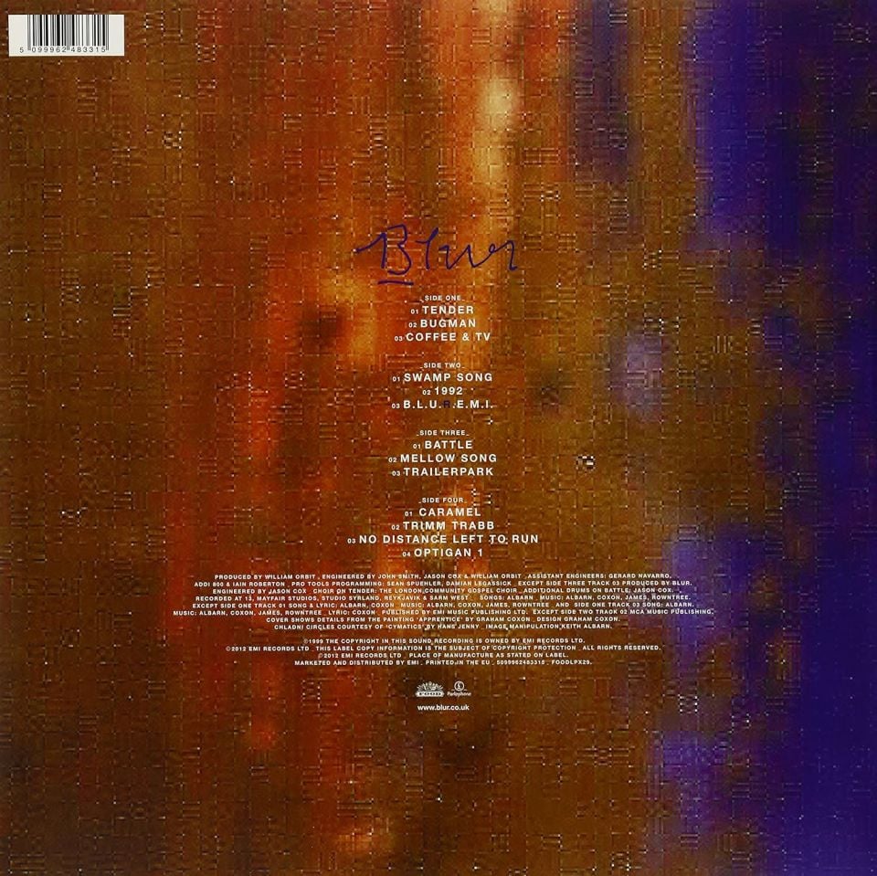 BLUR - 13 (1999) - 2LP 2022 EDITION GATEFOLD SIFIR PLAK