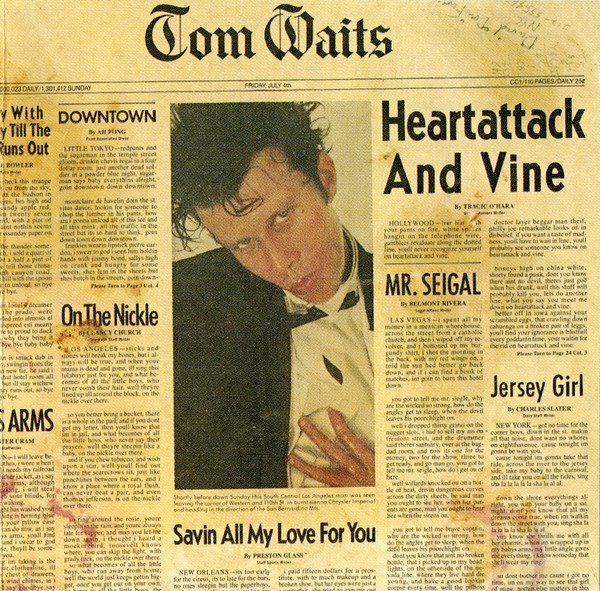 TOM WAITS - HEARTATTACK AND WINE (1980) - CD SIFIR