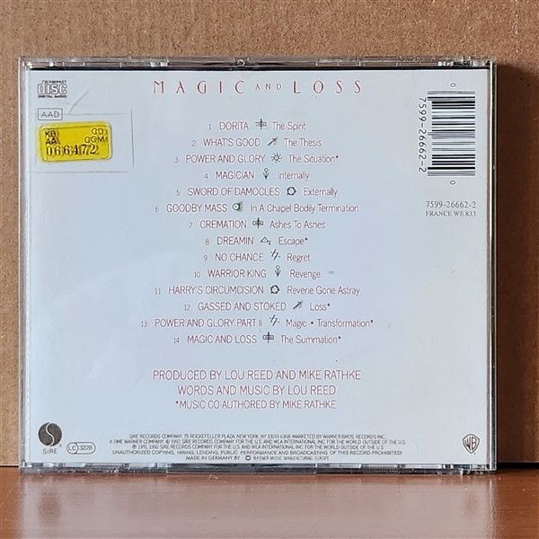 LOU REED – MAGIC AND LOSS (1992) - CD 2.EL