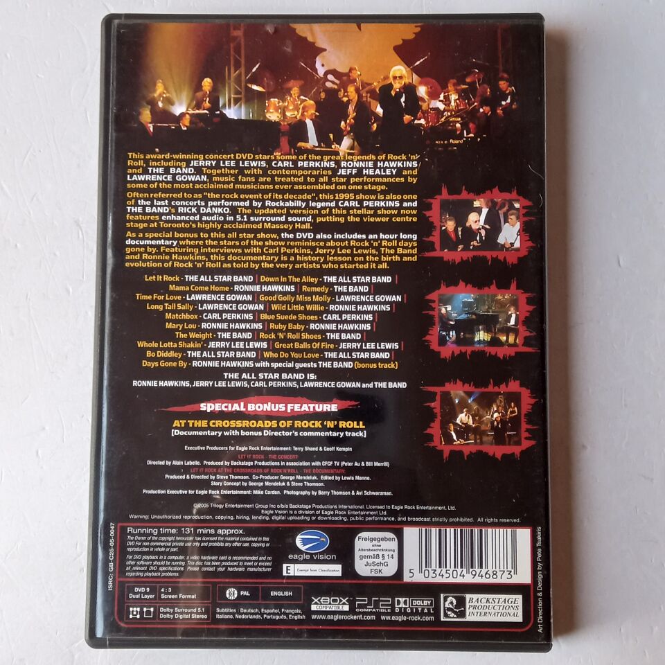 LET IT ROCK: THE 60TH BIRTHDAY CONCERT - JERRY LEE LEWIS, RONNIE HAWKINS, CARL PERKINS (2005) - DVD 2.EL