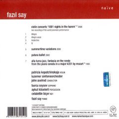 FAZIL SAY - 1001 NIGHTS IN THE HAREM (2009) CD DIGIPACK SIFIR