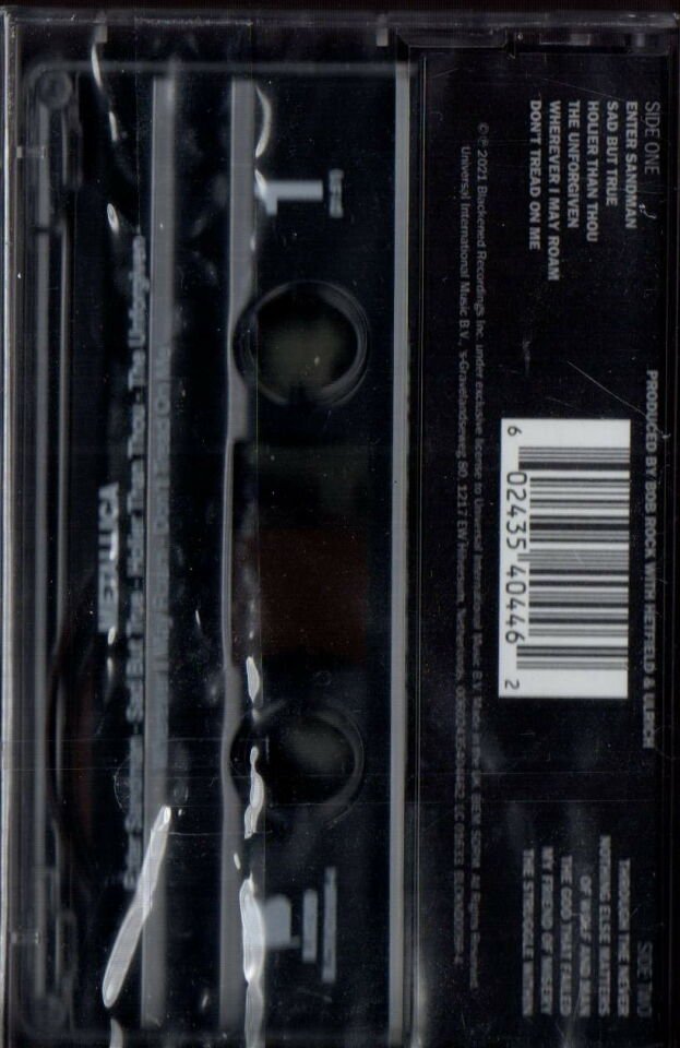 METALLICA - S.T. - THE BLACK ALBUM (1991) - 2021 REISSUE KASET AMBALAJINDA SIFIR