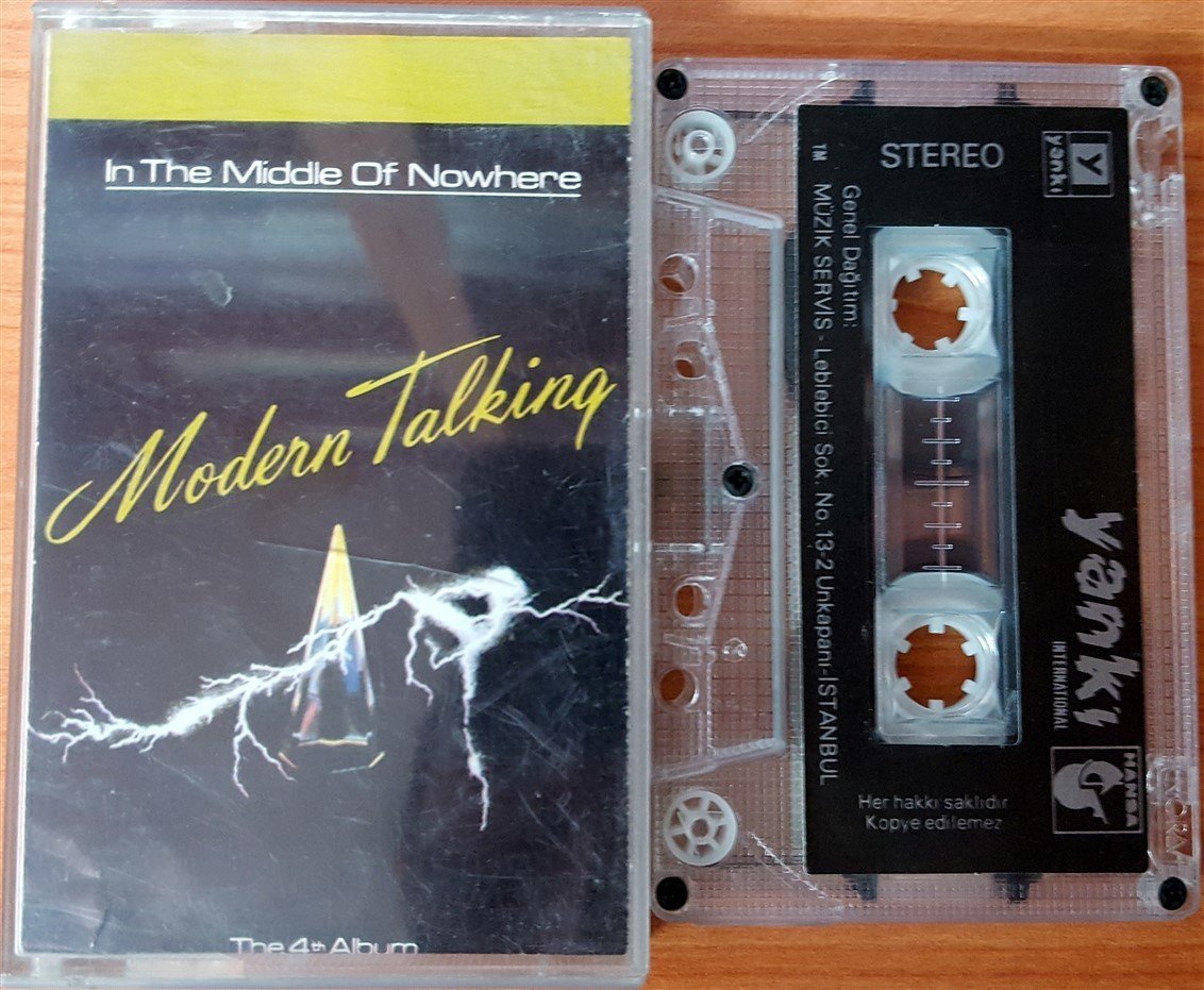 MODERN TALKING - IN THE MIDDLE OF NOWHERE CASSETTE MADE IN TURKEY ''USED''  PAPER LABEL