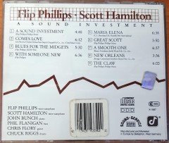 FLIP PHILLIPS / SCOTT HAMILTON - A SOUND INVESTMENT (1987) MADE IN WEST GERMANY / CONCORD JAZZ CD 2.EL