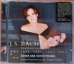 J.S. BACH KEYBOARD CONCERTOS BMV 1060, 1061, 1062, 1063 / GÜHER AND SÜHER PEKİNEL (2004) CD 2.EL