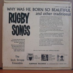 RUGBY SONGS - THE JOCK STRAPP ENSEMBLE - LP PLAK 2.EL
