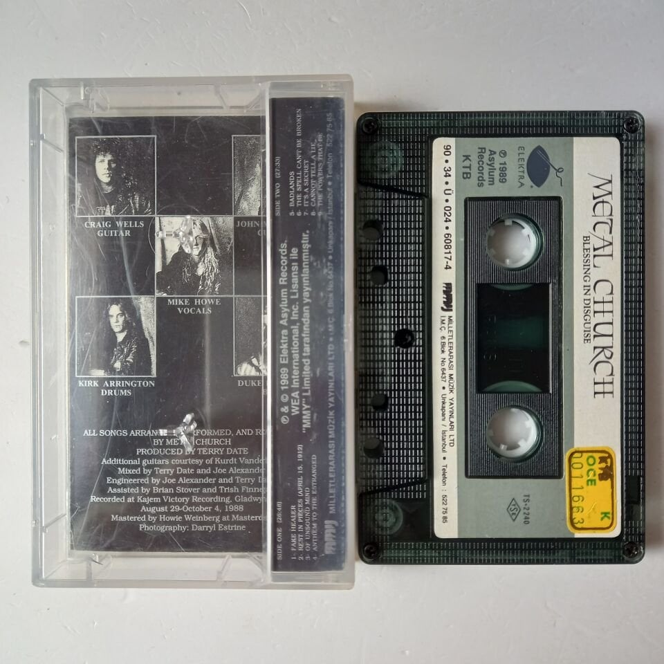 METAL CHURCH - BLESSING IN DISGUISE (1990) - KASET 2.EL
