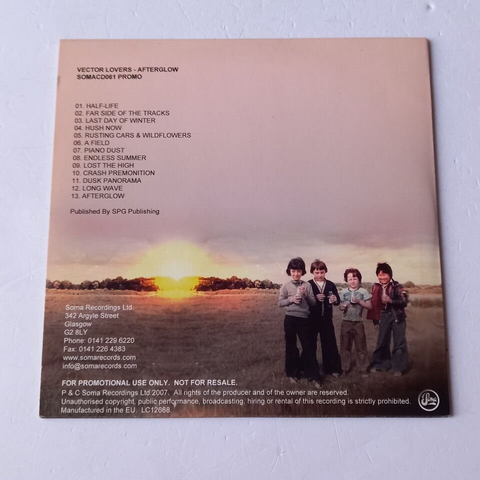 VECTOR LOVERS – AFTERGLOW (2007) - CD CARD SLIPCASE 2.EL
