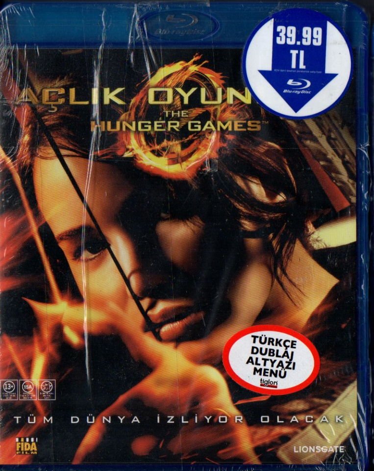 THE HUNGER GAMES - AÇLIK OYUNLARI - JENNIFER LAWRENCE - BLU-RAY AMBALAJINDA SIFIR