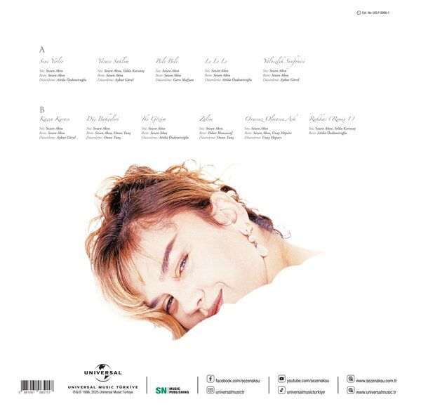 SEZEN AKSU - DÜŞ BAHÇELERİ (1996) - LP 2026 BEYAZ RENKLİ SIFIR PLAK