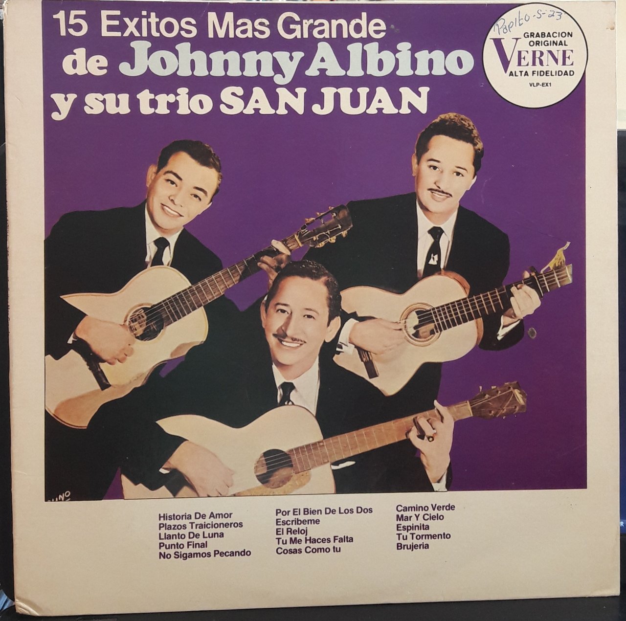 JOHNNY ALBINO - 15 EXITOS MAS GRANDE - PLAK 2.EL