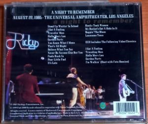 RICK NELSON - A NIGHT TO REMEMBER / LIVE (1999) - CD 2.EL