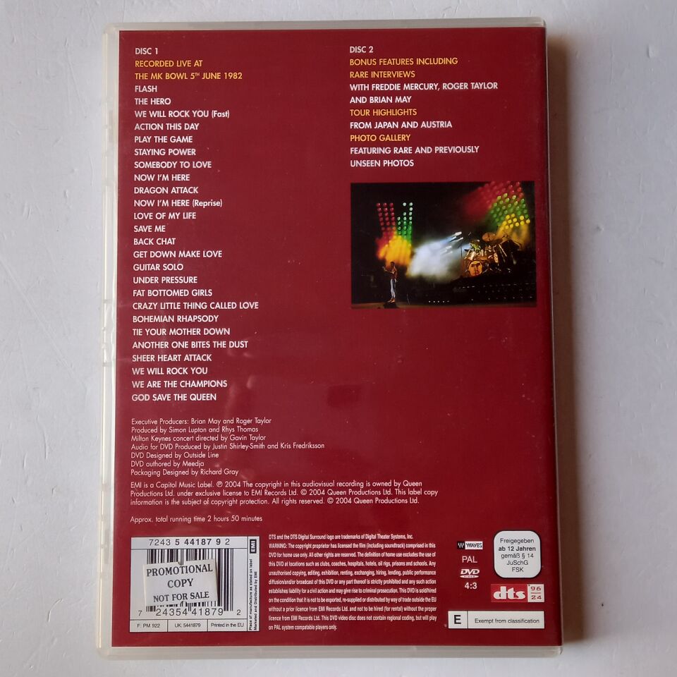 QUEEN - QUEEN ON FIRE / LIVE AT THE BOWL (2004) - 2DVD 2.EL
