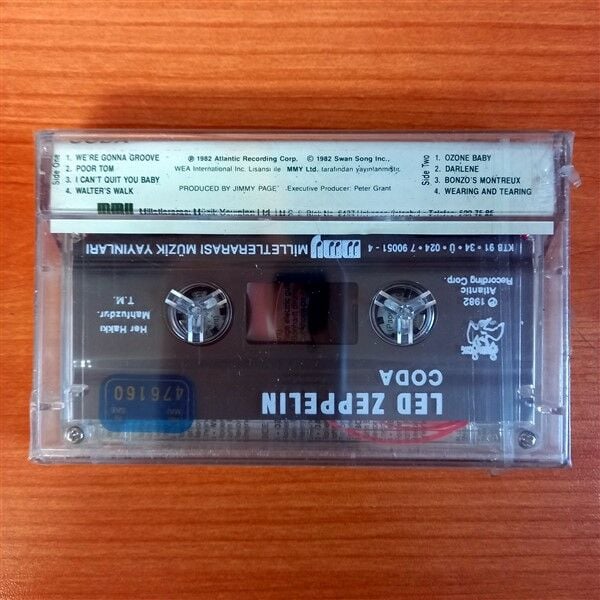 LED ZEPPELIN - CODA (1991) - KASET SIFIR