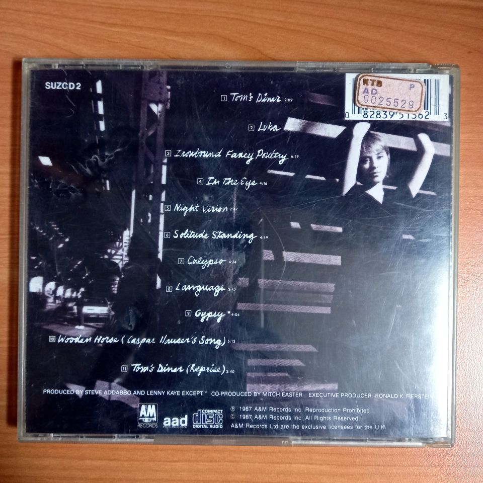 SUZANNE VEGA – SOLITUDE STANDING (1987) - CD 2.EL