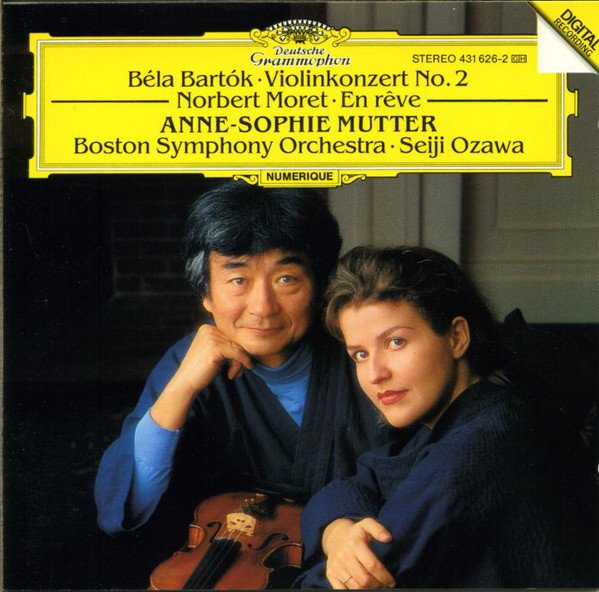 BELA BARTOK - CONCERTO FOR VIOLIN NO 2 / ANNE SOPHIE MUTTER SEJI OZAWA - CD 2.EL