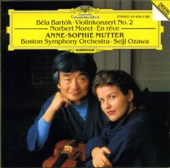 BELA BARTOK - CONCERTO FOR VIOLIN NO 2 / ANNE SOPHIE MUTTER SEJI OZAWA - CD 2.EL