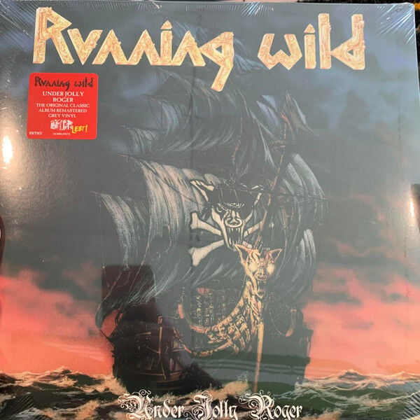 RUNNING WILD - UNDER JOLLY ROGER (1987) - LP GREY VINYL SIFIR PLAK