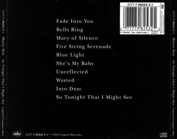 MAZZY STAR - SO TONIGHT THAT I MIGHT SEE (1993) - CD AMBALAJINDA SIFIR