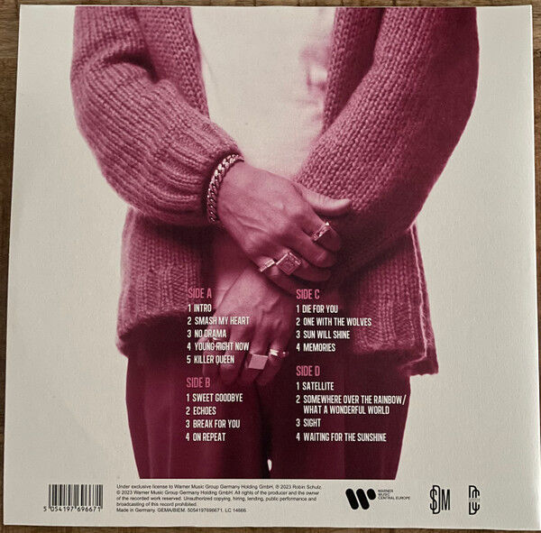 ROBIN SCHULZ - PINK (2023) - 2xLP CRYSTAL CLEAR COLOURED EDITION SIFIR PLAK