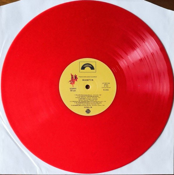 GOBLIN (PROGRESSIVE ROCK) - GEORGE ROMERO'S WAMPYR SOUNDTRACK (1977) - LP 180GR 2022 RED COLOURED EDITION SIFIR PLAK
