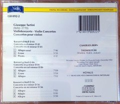 GIUSEPPE TARTINI - VIOLINKONZERTE / THOMAS FURI, CAMERATA BERN (1993) NOVALIS CD 2.EL