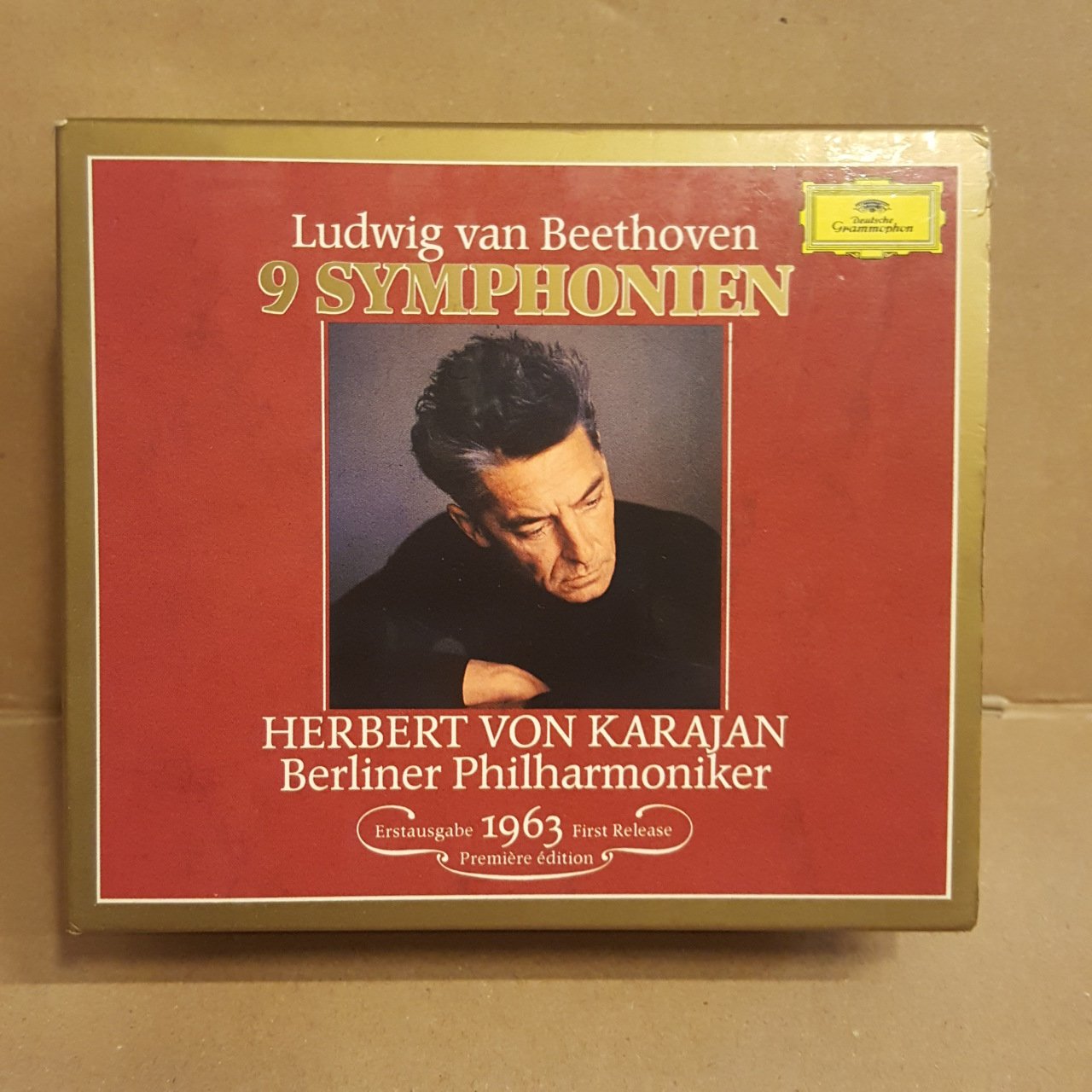 BEETHOVEN - 9 SYMPHONIEN / KARAJAN / BERLIN PHILHARMONI - 5CD BOX SET 2.EL