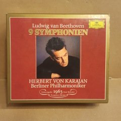 BEETHOVEN - 9 SYMPHONIEN / KARAJAN / BERLIN PHILHARMONI - 5CD BOX SET 2.EL