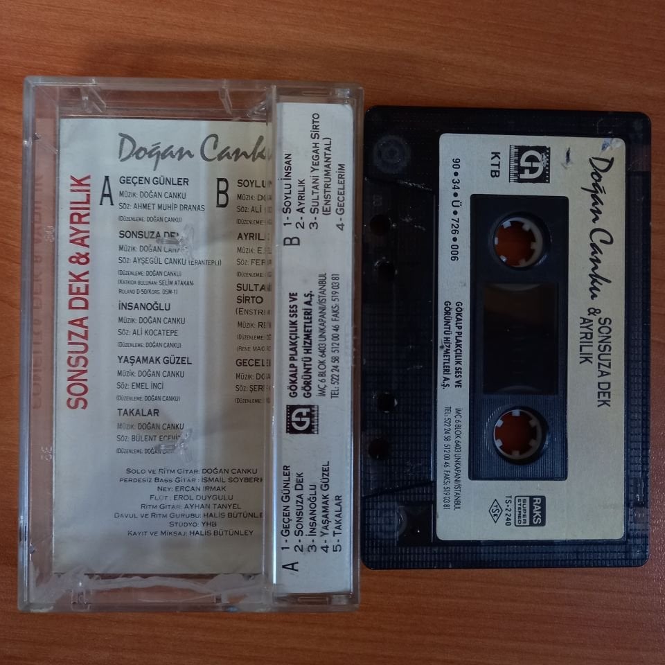 DOĞAN CANKU - SONSUZA DEK & AYRILIK (1990) - KASET 2.EL