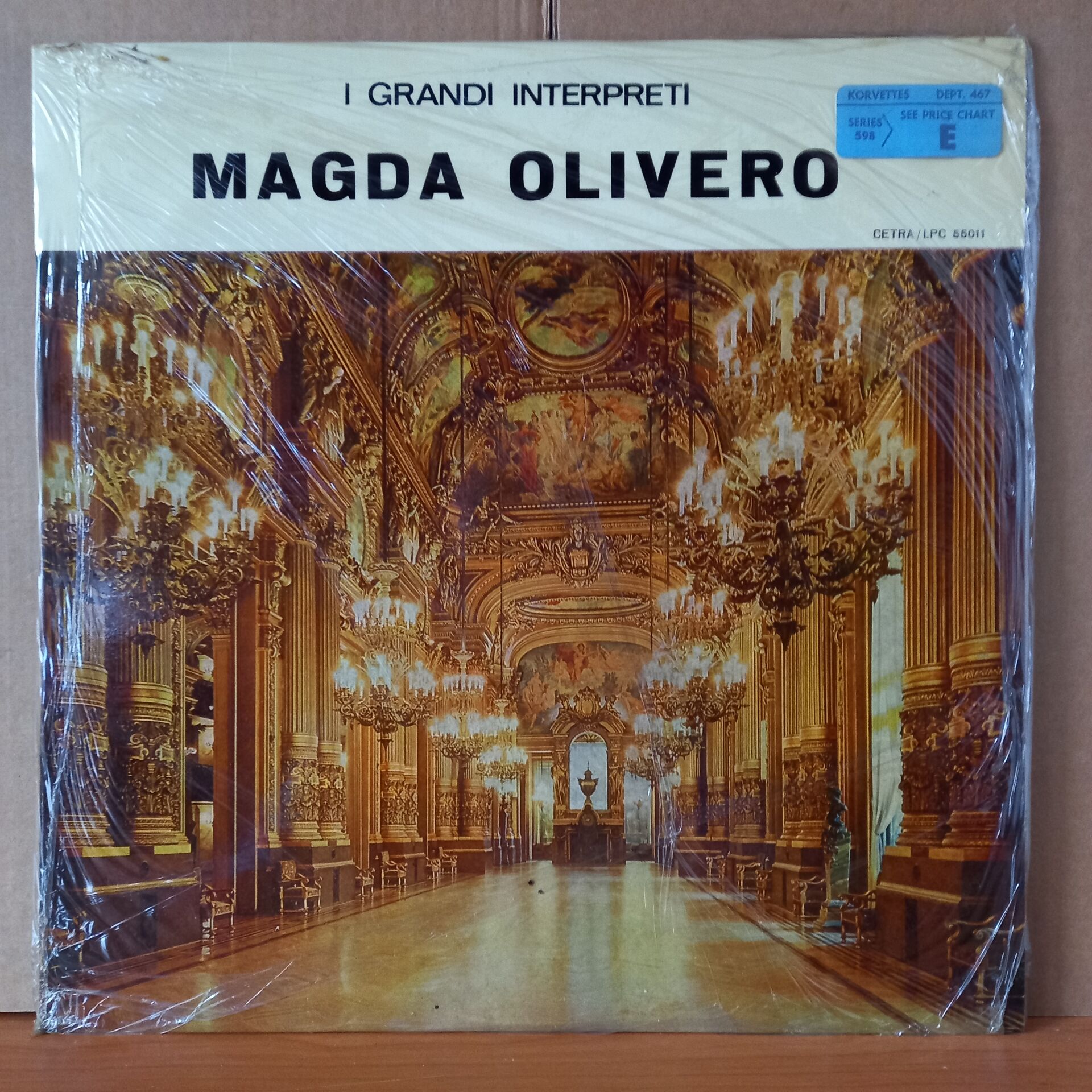 MAGDA OLIVERO – I GRANDI INTERPRETI / PUCCINI, MASSENET, MASCAGNI, ALFANO - LP DÖNEM BASKISI SIFIR PLAK